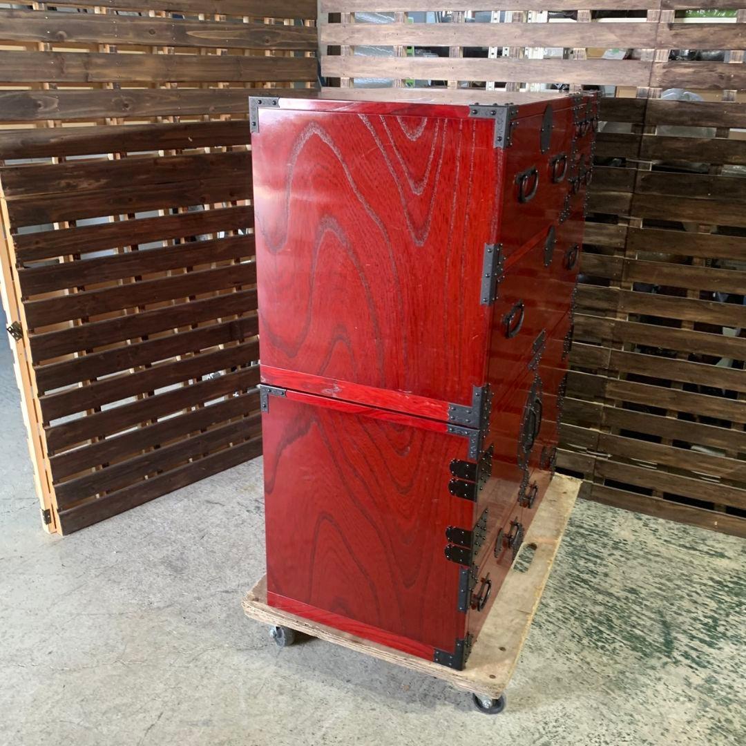 J412\" 青木産業 くれない W 870 昭和レトロ 和箪笥