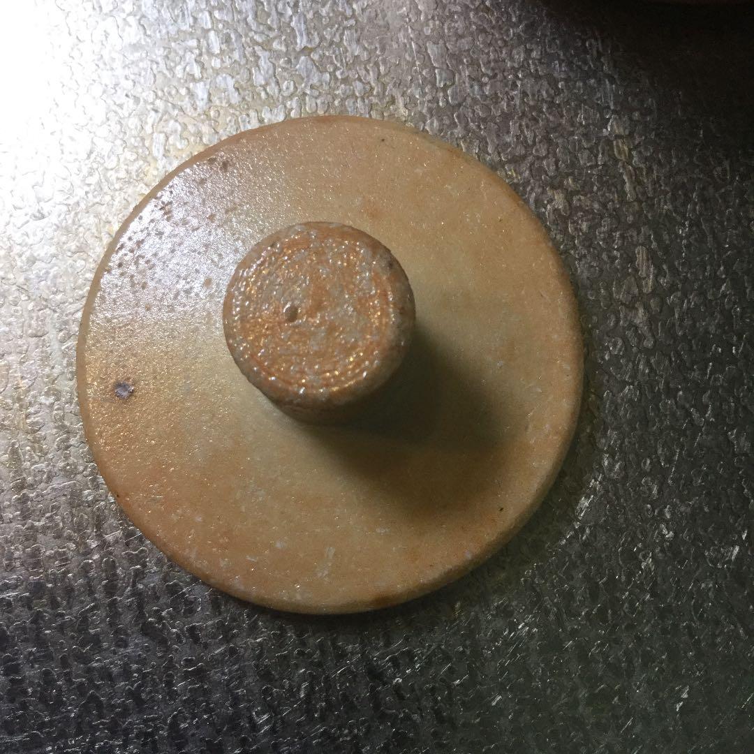 中国 骨董 醤油指し 民国 汎紅 裏印あり