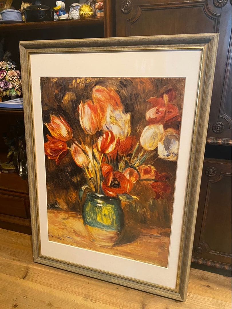 ルノワール チューリップ 額縁 インテリア