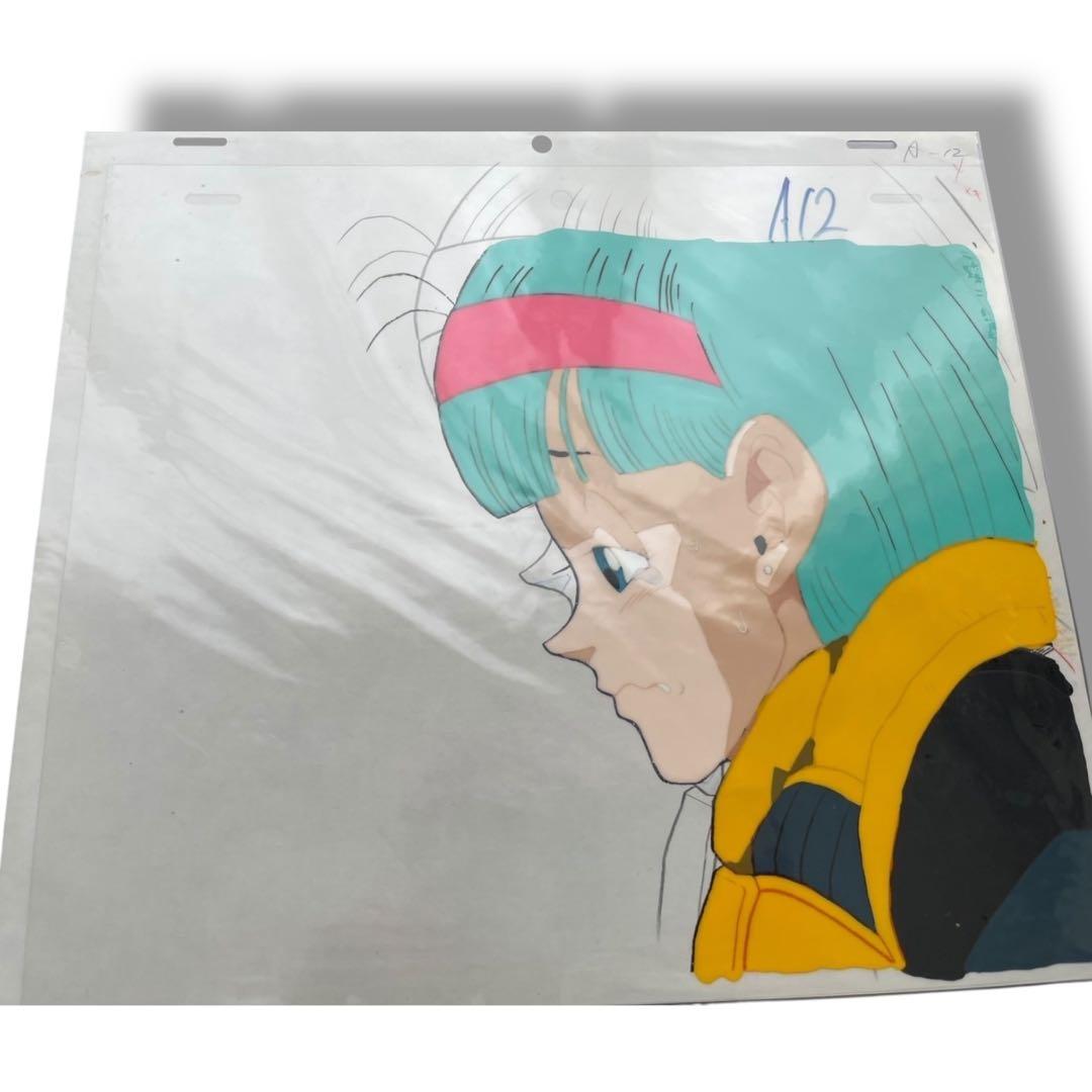 ドラゴンボール (希少)セル画 ブルマ カラー額縁 当時物 鳥山明