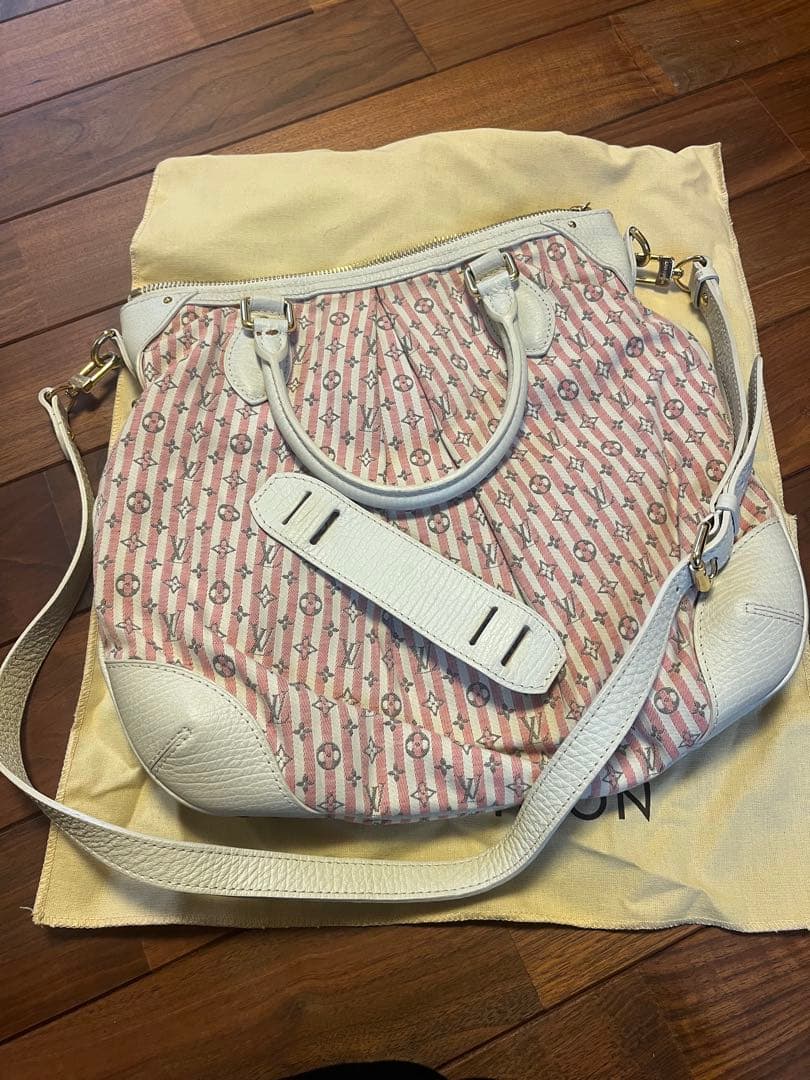 ルイヴィトン バッグ モノグラム ミニラン クロワゼット マリナPM ルージュ