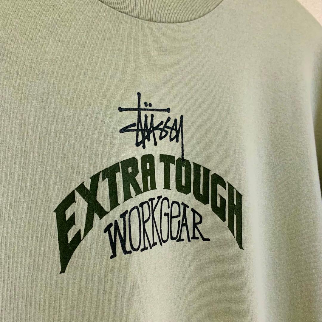 80s 後期 STUSSY 黒タグ USA製 EXTRA TOUGH TEE M