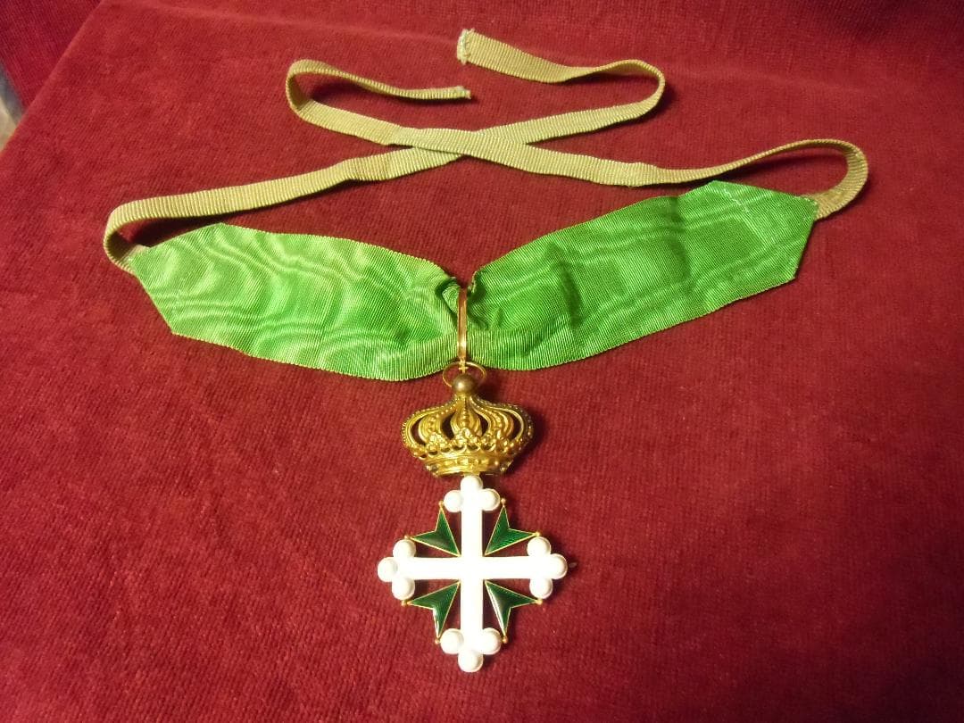 Ｉイタリア軍/王国＊聖マウリッツィオ ・ ラザロ騎士十字勲章（実物）
