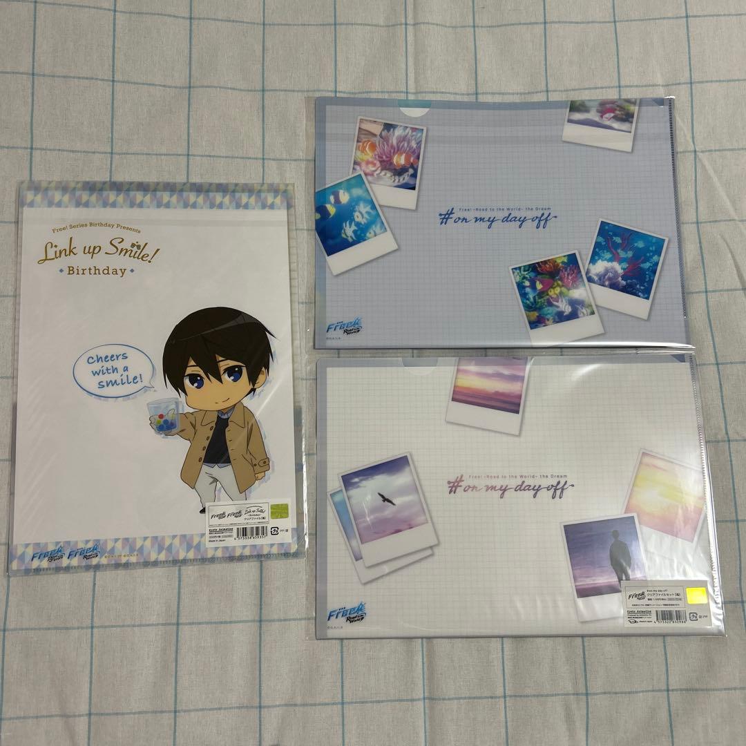 Free クリアファイル アクスタ アートプレート バースデー 七瀬遙