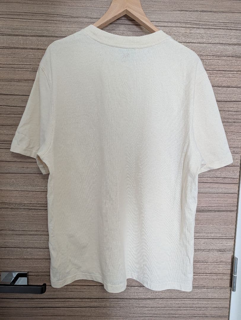 ami paris ハート刺繍 Tシャツ クリーム色 S