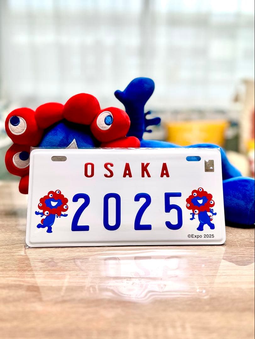 大阪関西万博　ミャクミャクUSプレート