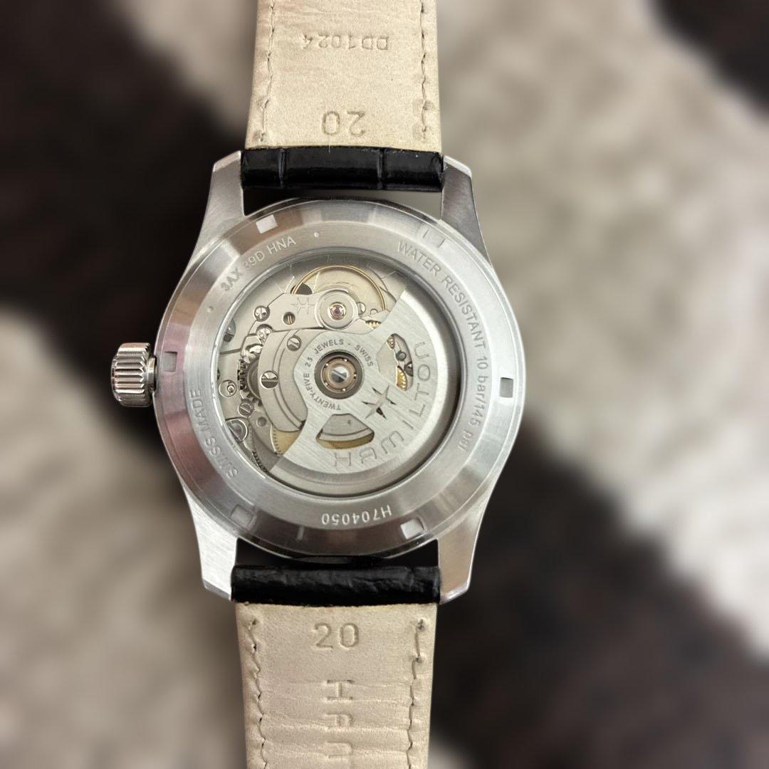 HAMILTON 自動巻き腕時計 ブラック　ハミルトン　マーフ　38ミリ