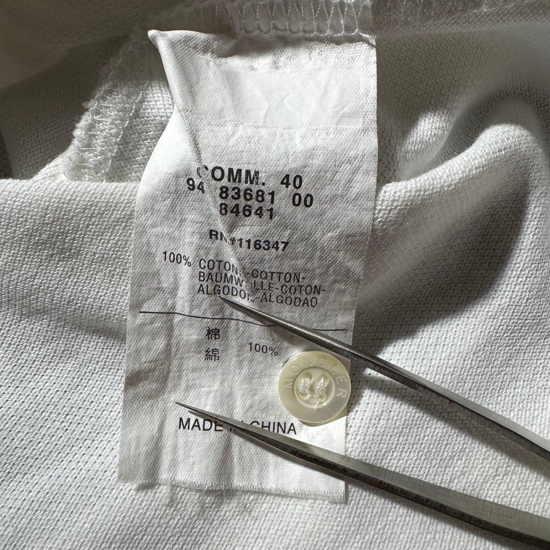 国内正規 00s モンクレール デカワッペンロゴ ポロシャツ y2k平成ギャル