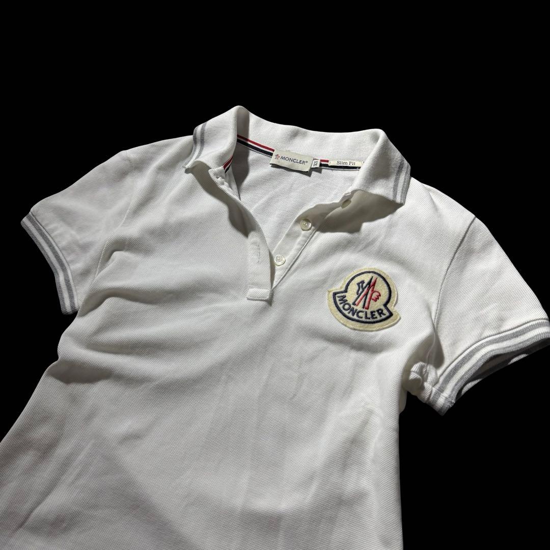 国内正規 00s モンクレール デカワッペンロゴ ポロシャツ y2k平成ギャル