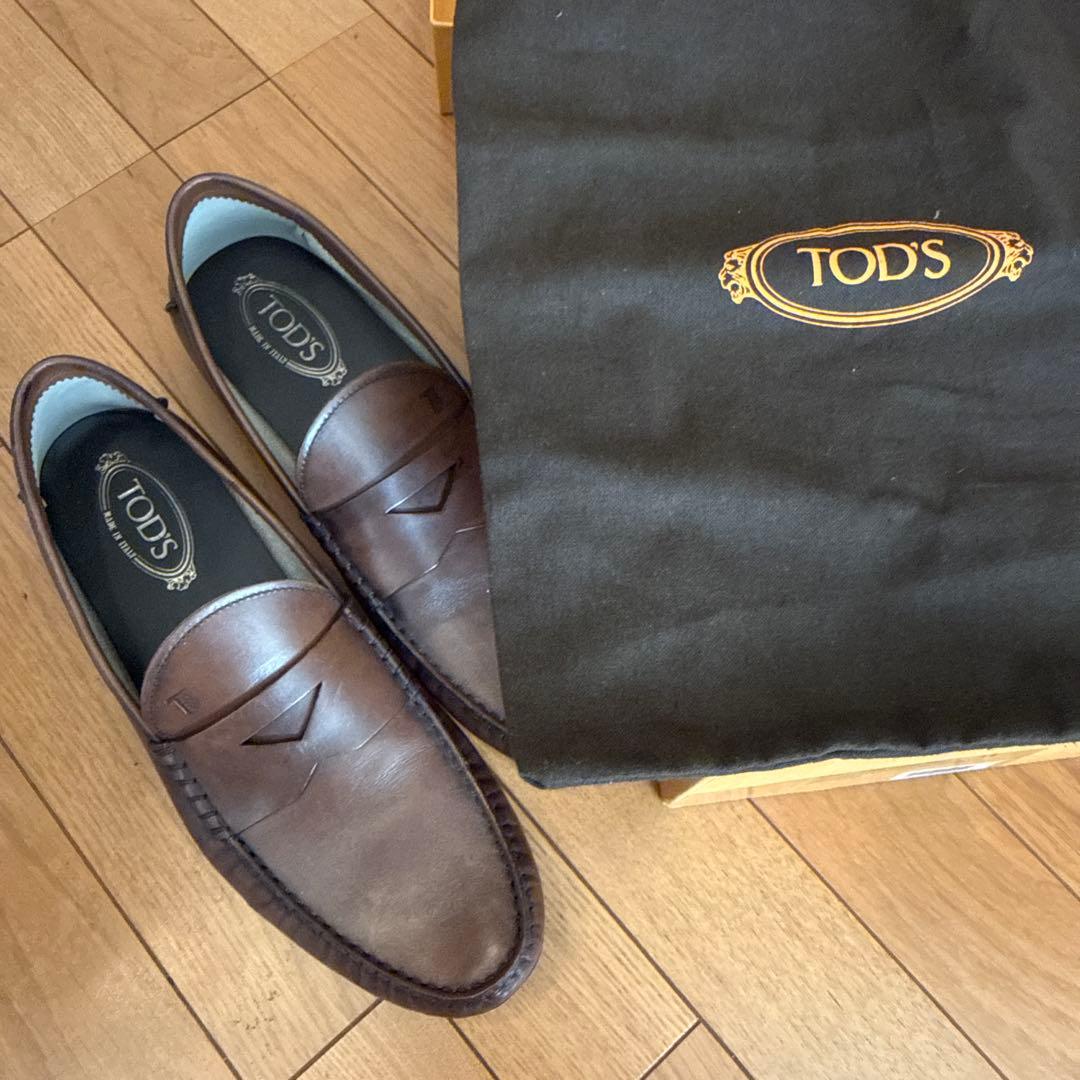 送料込　TOD’S トッズ　ローファー　UK11 30cm 茶色　希少