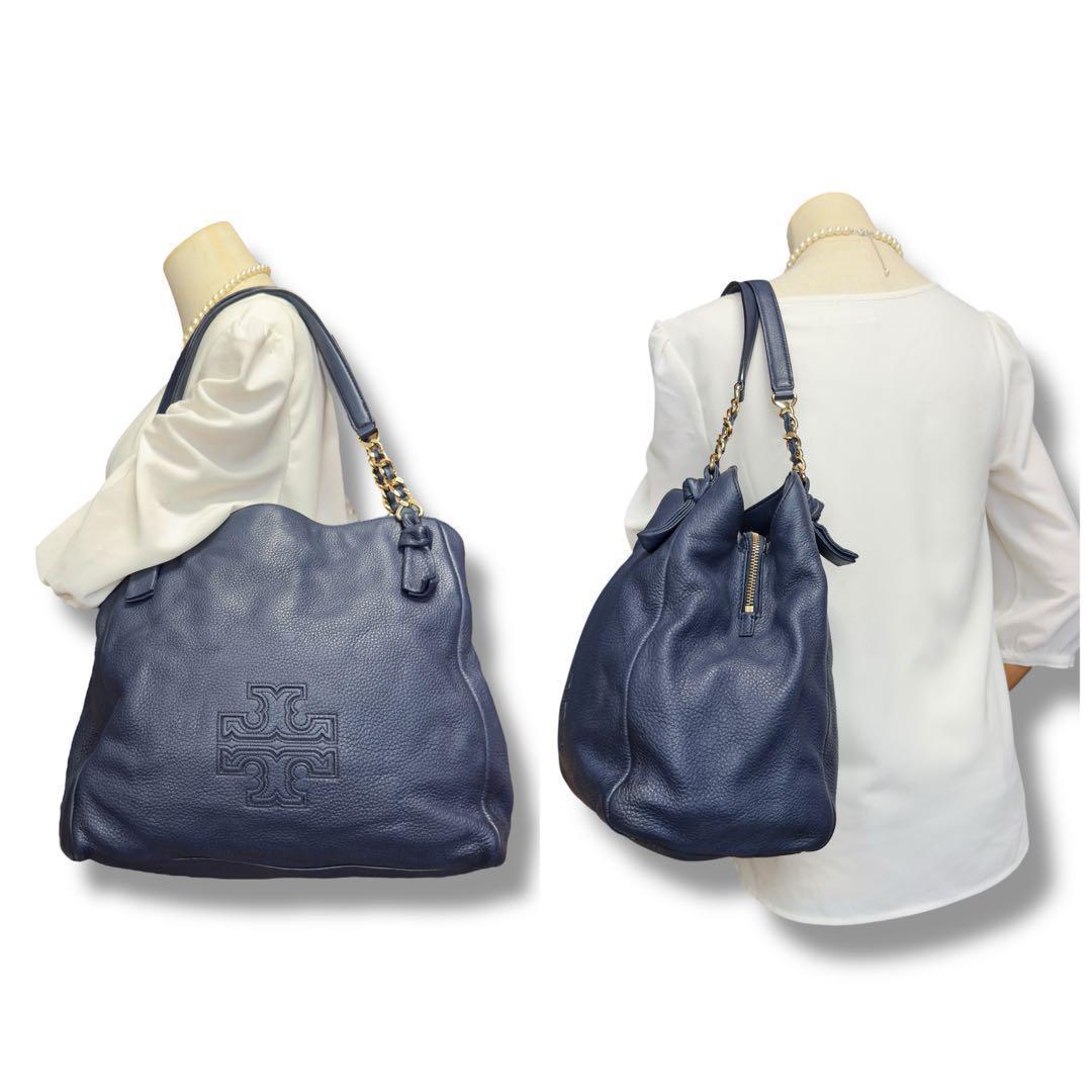 《美品》レア品 トリーバーチ ショルダーバック オールレザー チェーン 収納