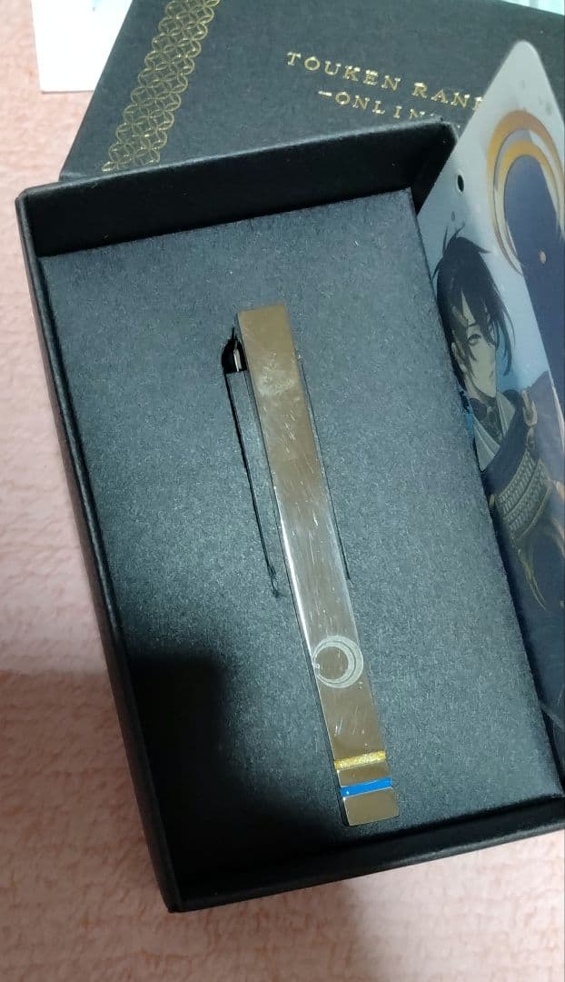 刀剣乱舞 三日月宗近 グッズ まとめ売り 3点 ネクタイ ネクタイピン 栴檀の板