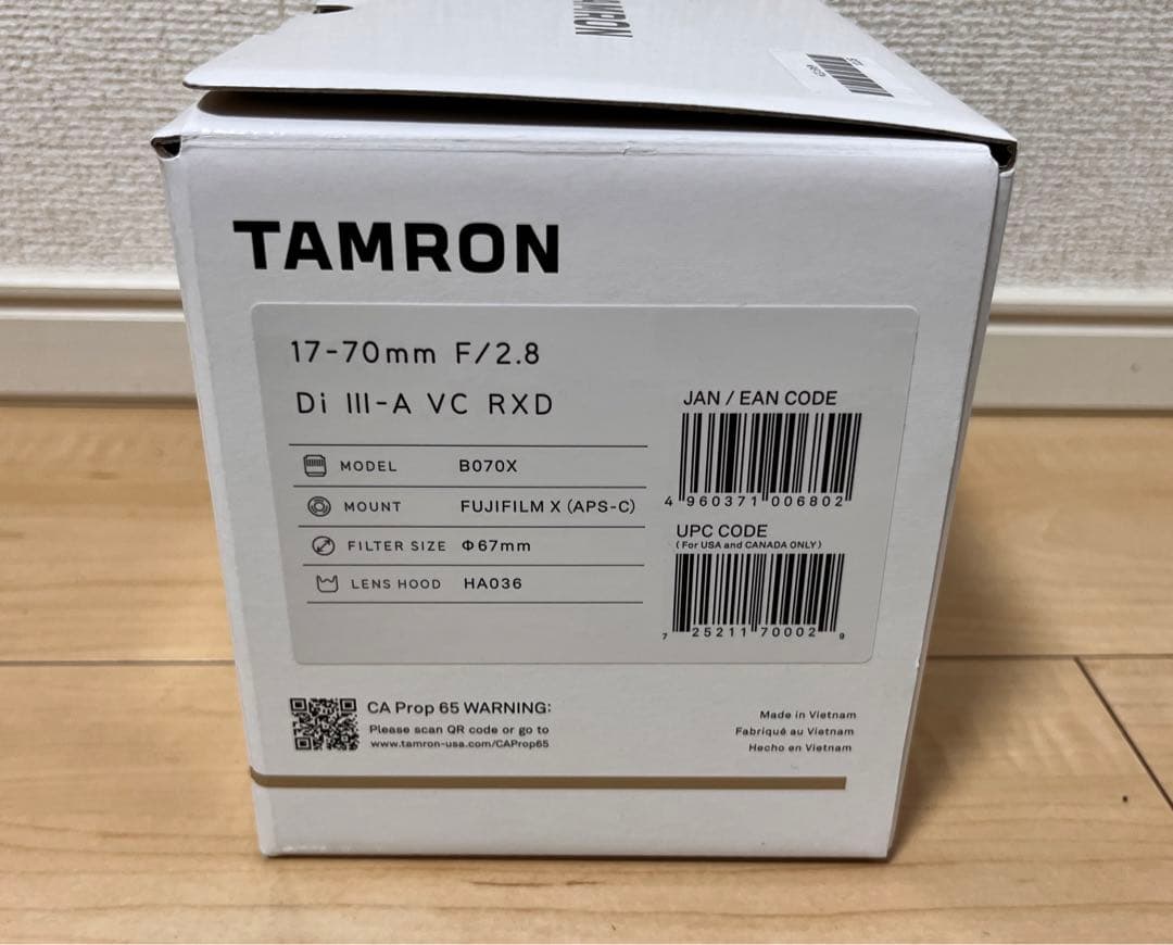 レンズ(ズーム) TAMRON 17-70mm F/2.8 Di III-A VC RXD