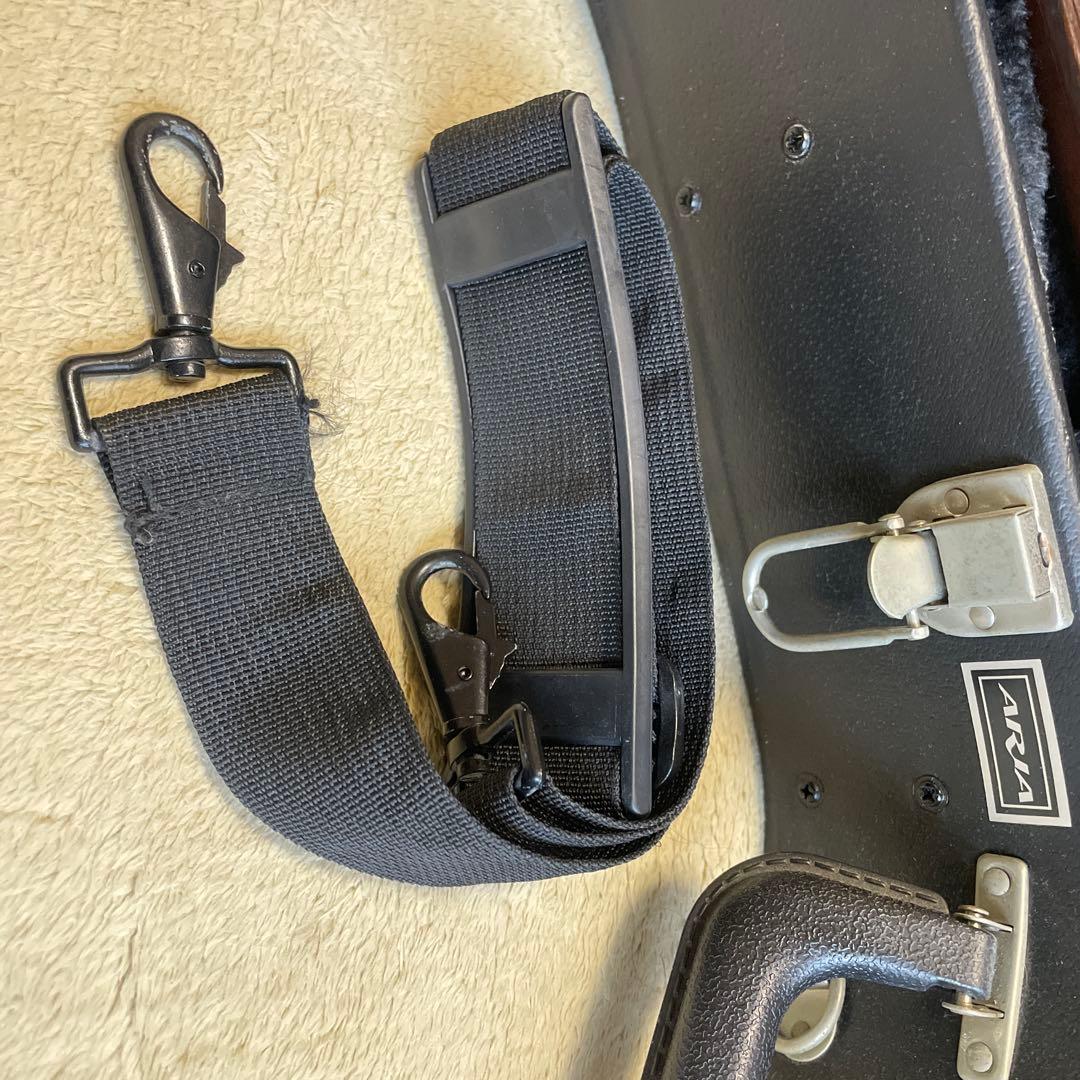 Aria AF-550BS 単板ギター専用ハードケース付き