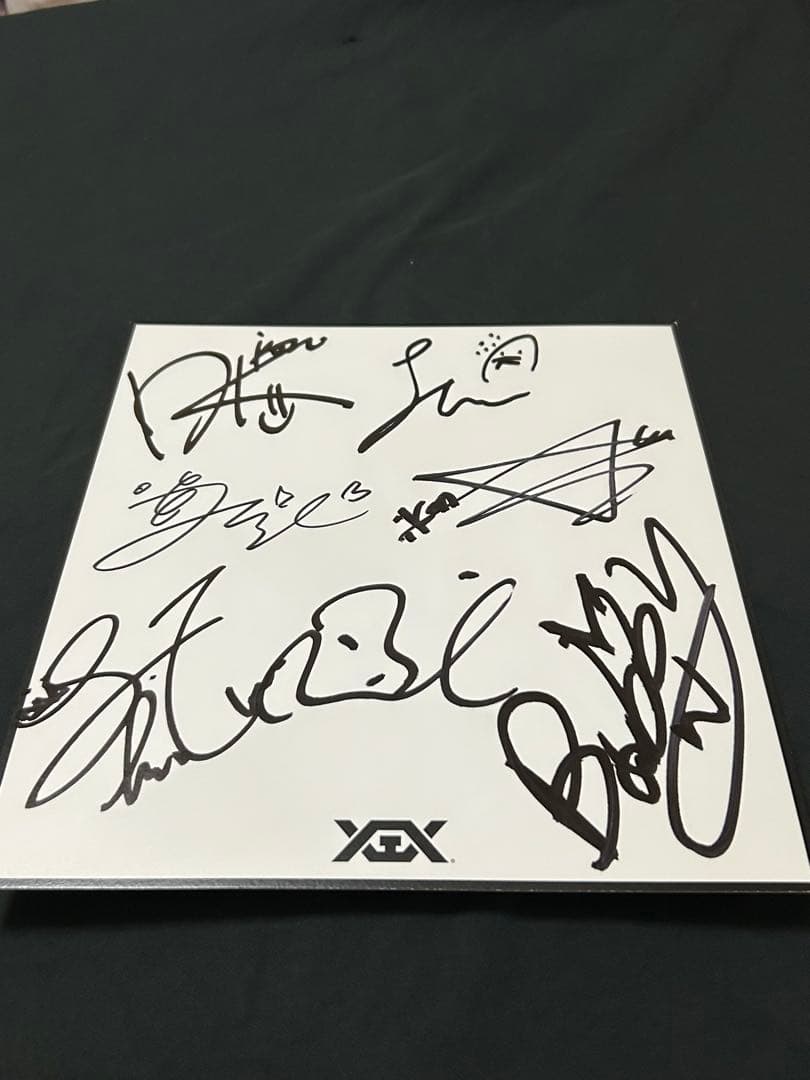 iKON 直筆サイン入り色紙　タワーレコード公式サイン会