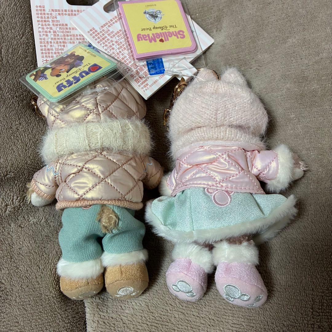 上海ディズニー 2025冬新作　ダッフィー シェリーメイ　ぬいぐるみキーホルダー