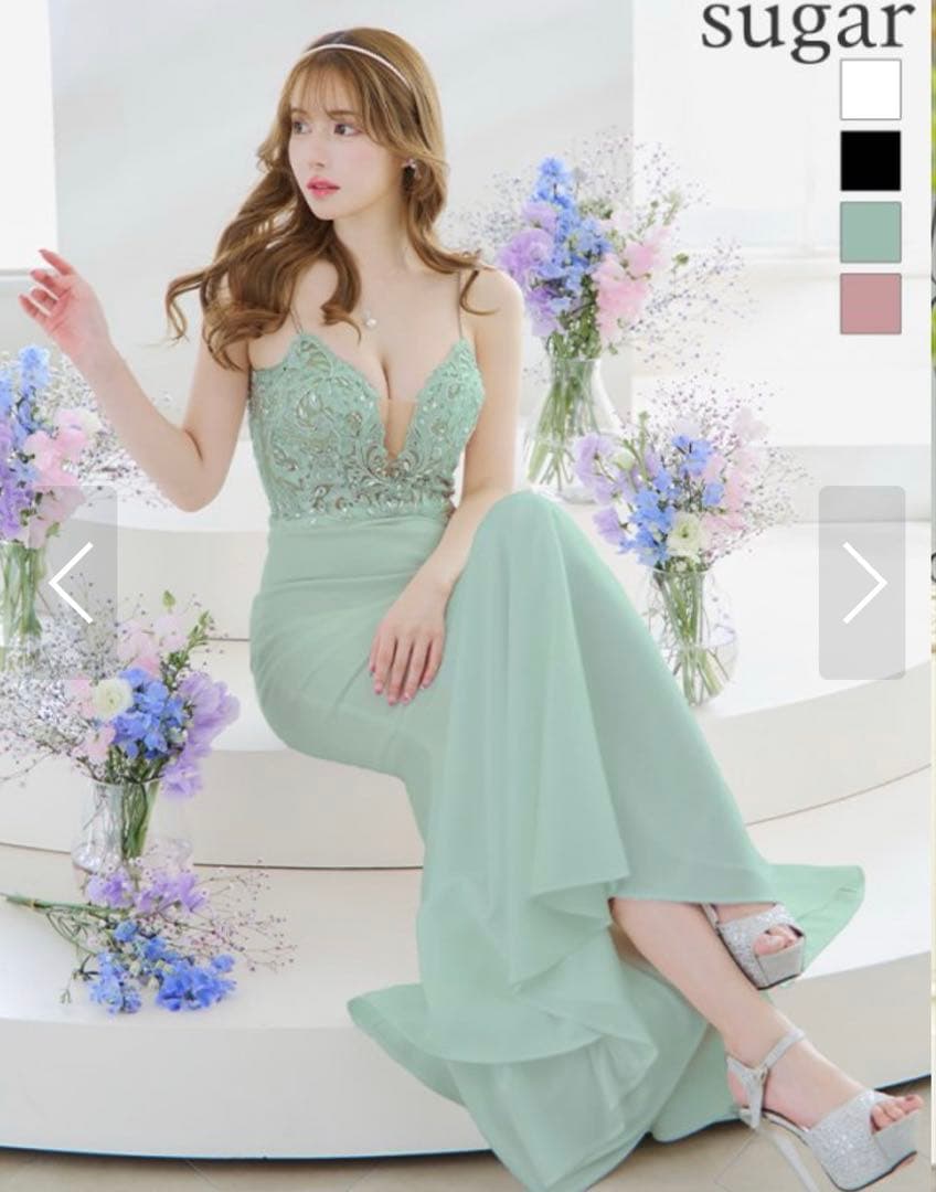 안녕  AR ANGELR ミントグリーン sugar ロングドレス