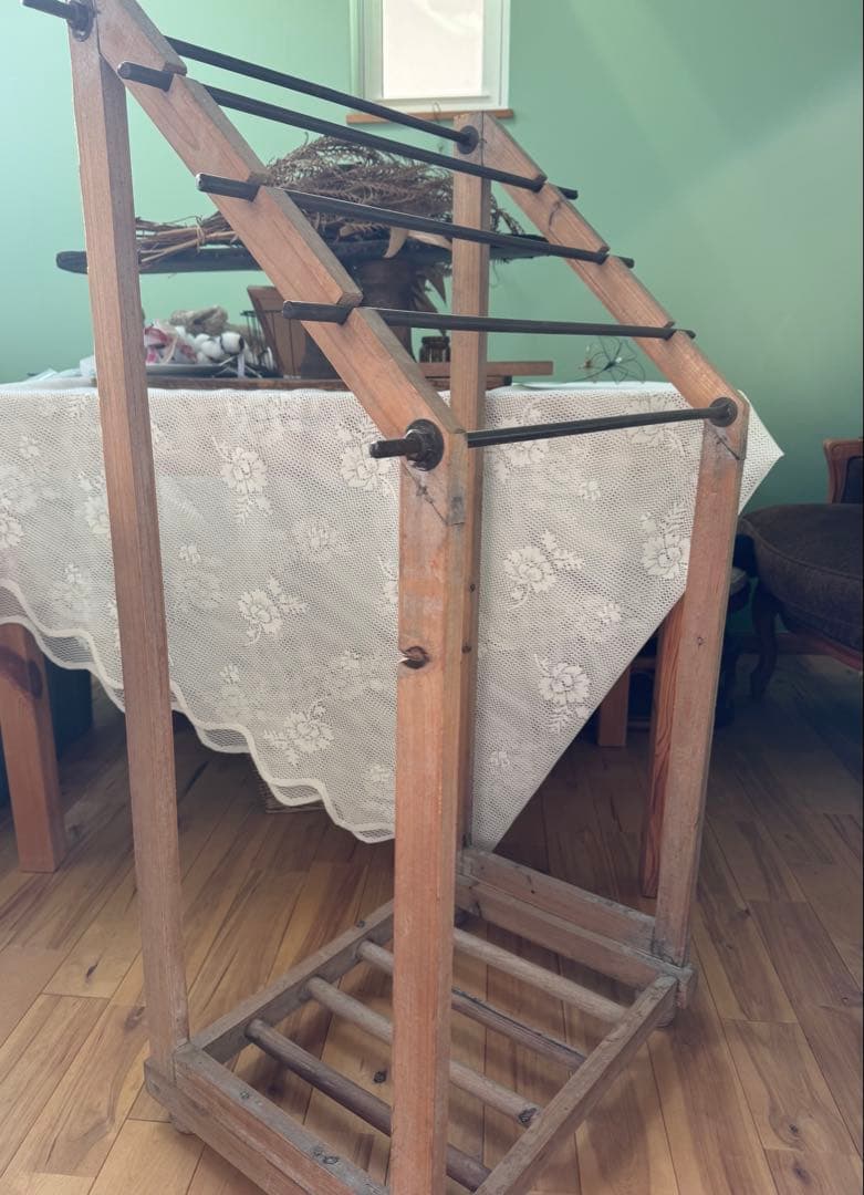 木製ラック タオルハンガー