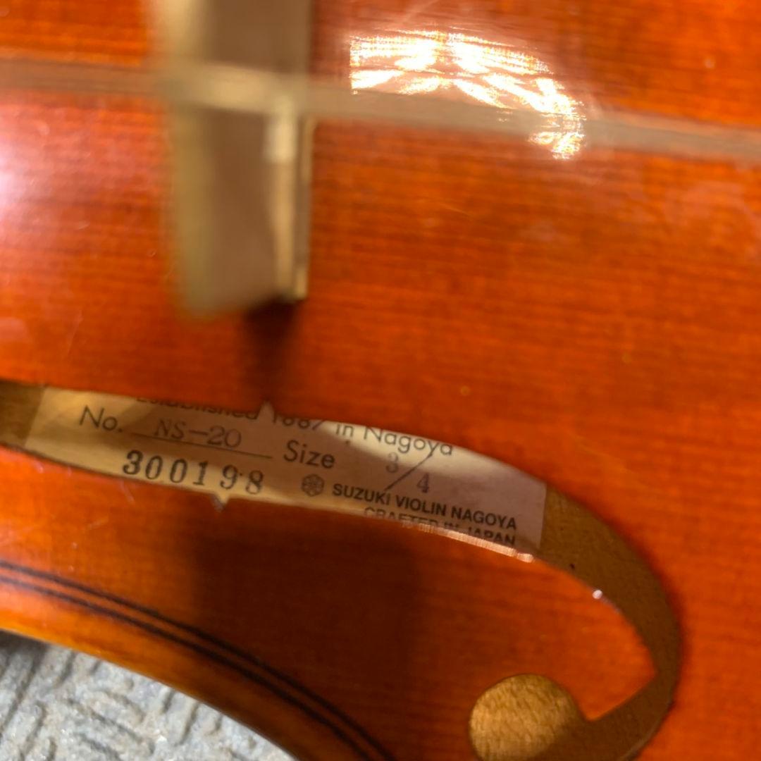 J513\" 鈴木バイオリン No. NS-20 3/4 弦楽器 ケース
