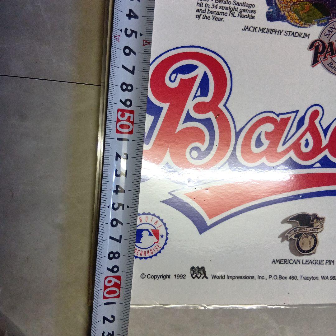 (175)Baseball Map Poster 1992年 フルカラー