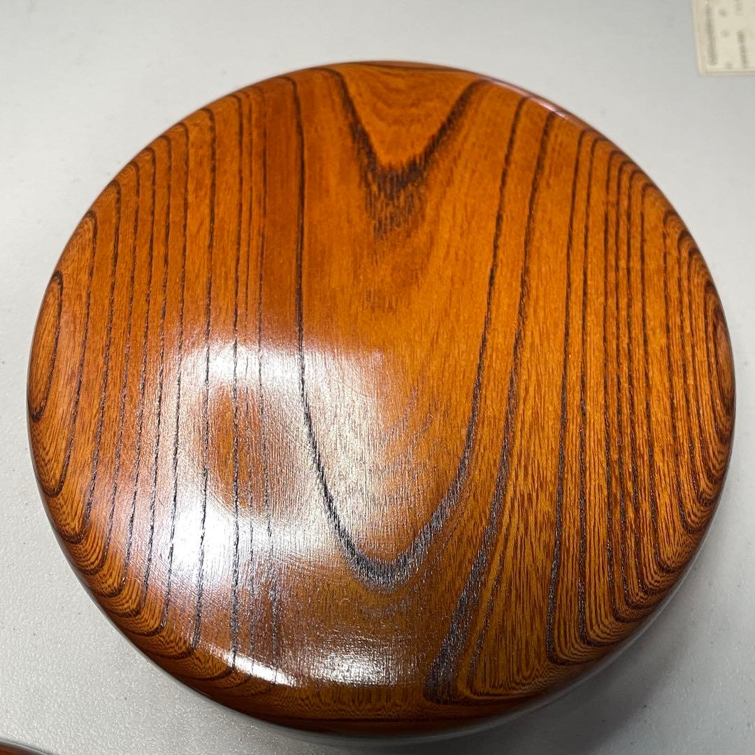 【美品・希少サイズ】小さい茶びつ 7寸｜φ21.5cm｜ 漆器 欅のくり抜き