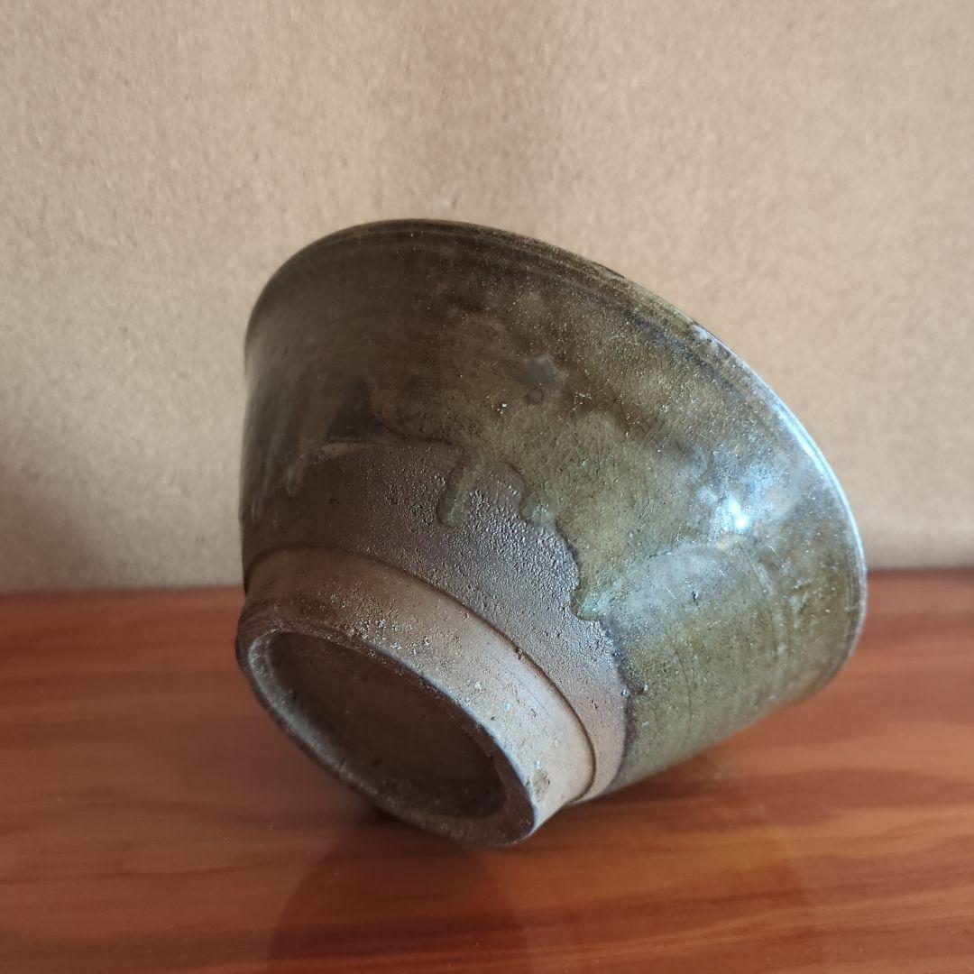 古琉球窯 茶碗 マカイ　直径約14cm　沖縄　琉球　古美術品　骨董品