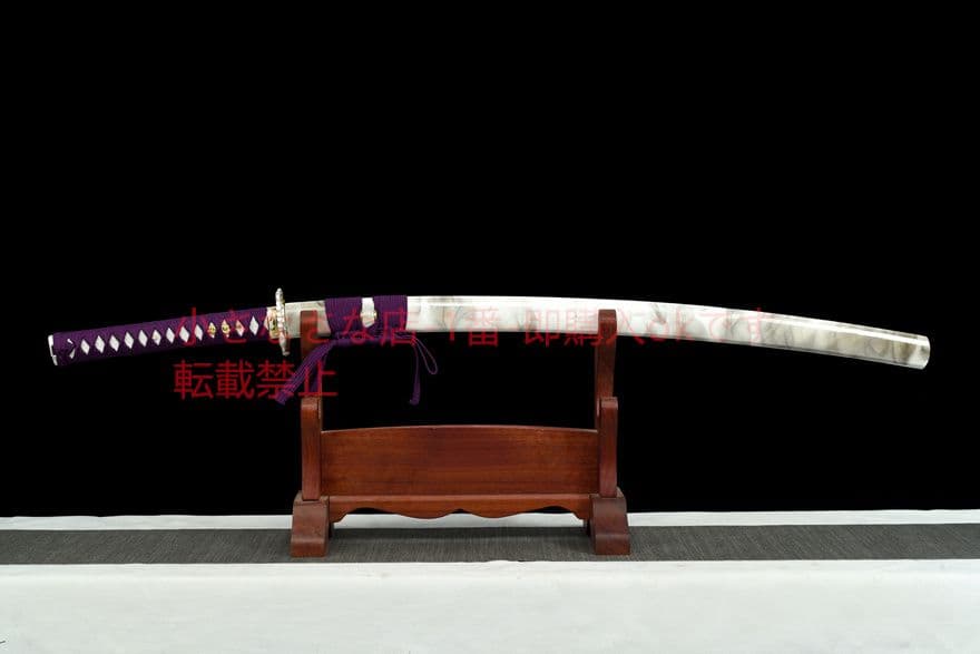 【紫妍】中炭素鋼武士刀 古兵器 武具　刀装具　日本刀　模造刀 居合刀