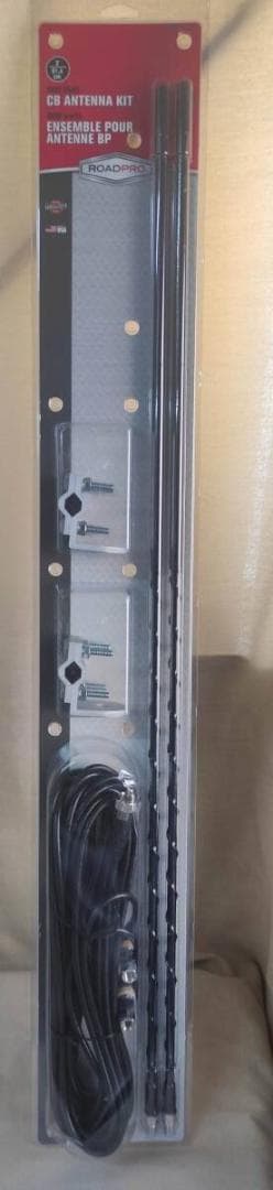 US直輸入 CB 27MHz デュアル アンテナ ミラーパイプ基台 同軸ケーブル