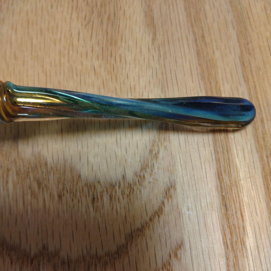 く*は様 川西硝子　ガラスペン　 さざなみ　レアカラー 【虹夜】