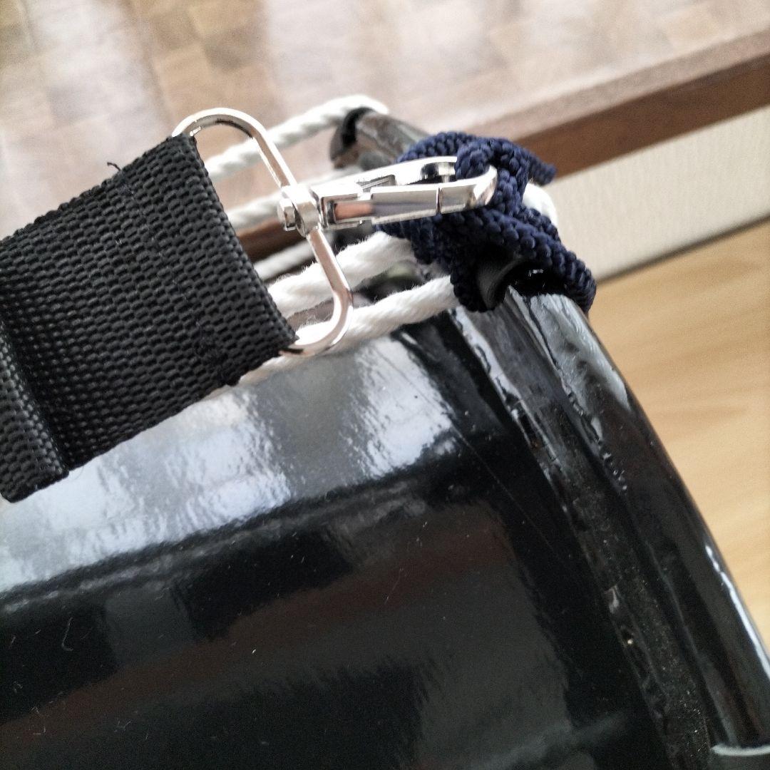 担ぎ太鼓　締太鼓　和太鼓 　天然皮革　ストラップ付き　中古品⑩