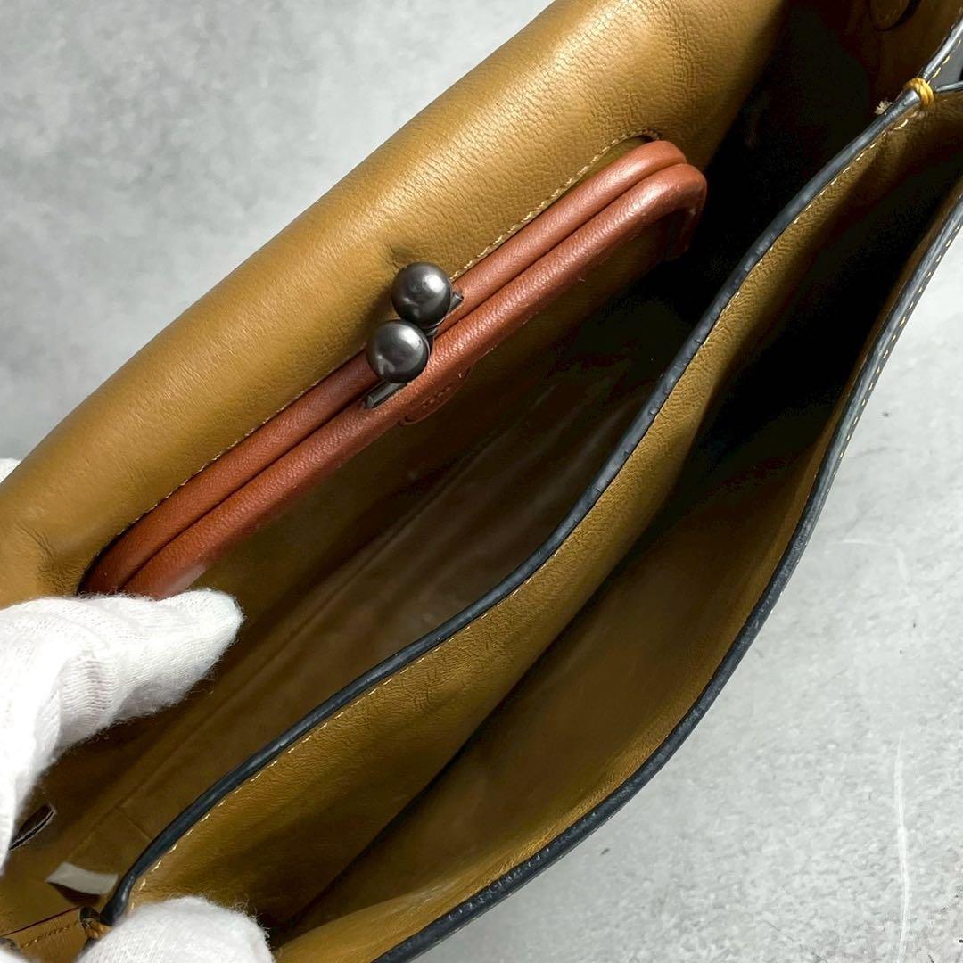 ✨稀少✨美品✨コーチ　ショルダーバッグ　2way スタッズ　パール　レザー　黒