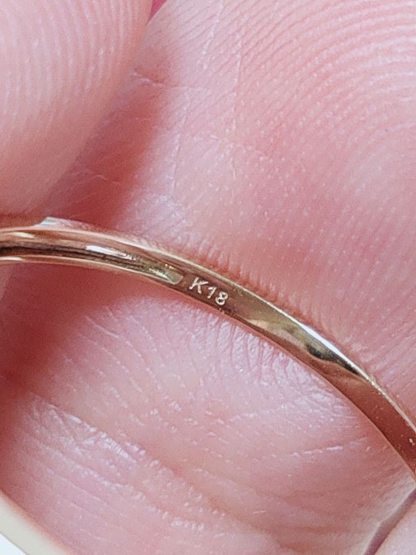 新入荷 未使用 k18PG ダイヤモンド0.10ct エタニティリング