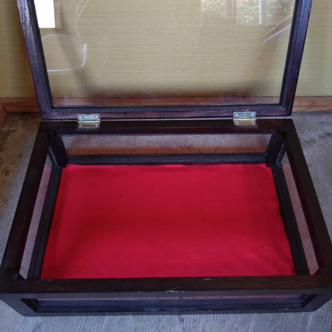 木枠　ガラスケース　アクセサリーケース