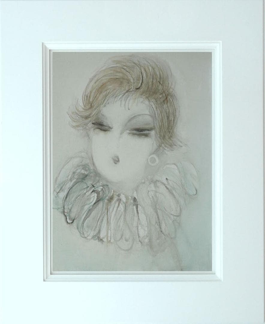 油絵 菅家令子 絵 絵画 インテリア 額付(黒) F6-081412 人物 女性