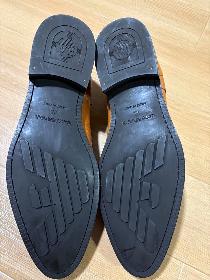 未使用　エンポリオアルマーニ　イタリア製　プレーントゥ　43