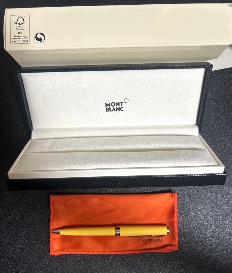 モンブラン　pix ボールペン　イエロー