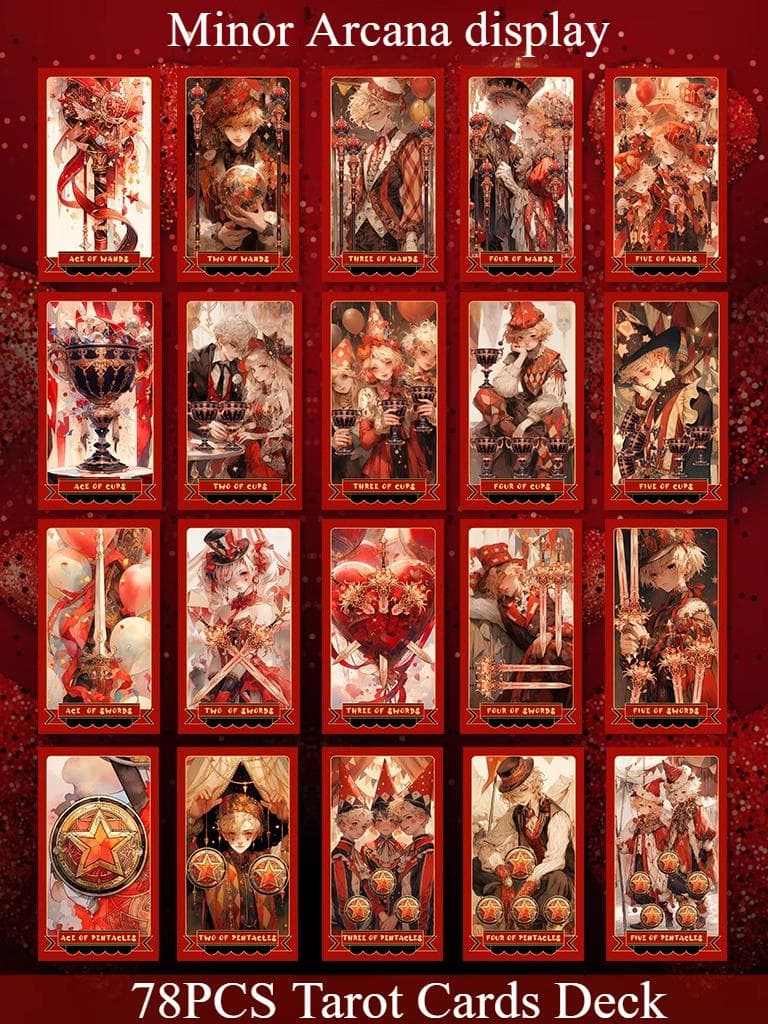 【正規品タロットカード】PVC製✨鮮やかなビビットカラーのサーカスタロット