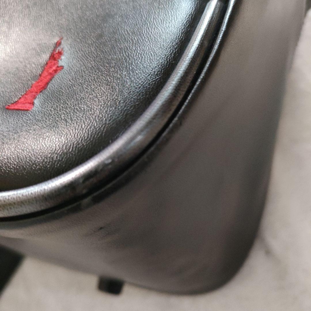 EAST BOY スクールバッグ 合皮 ブラック 赤女神 刺繍 スクバ