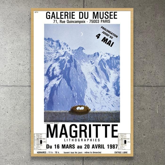 額装済/Galerie Du Muse/ルネ マグリット/ポスター/アート
