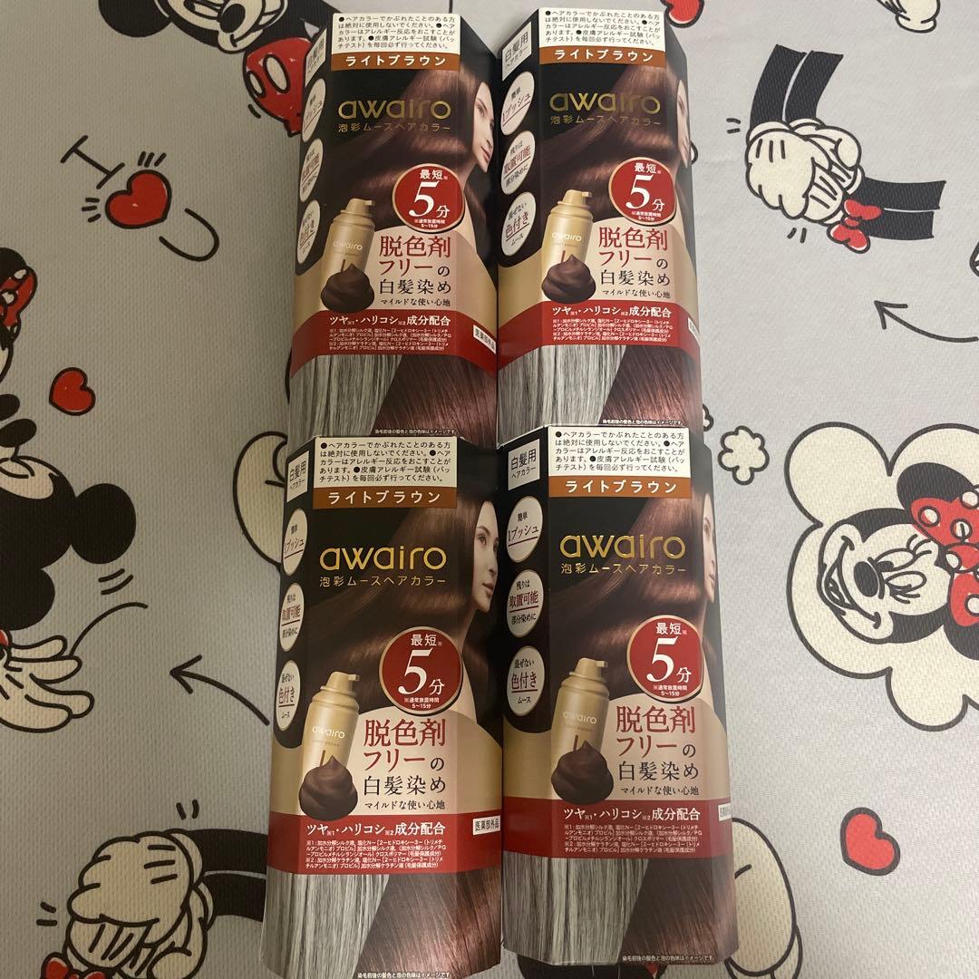 awairoアワイロ　ムースヘアカラー ライトブラウン