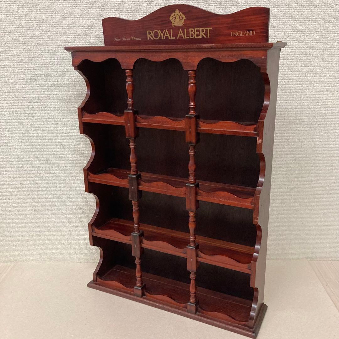 ロイヤルアルバート　フラワーオブザマンス　ティーカップボード　ディスプレイ棚