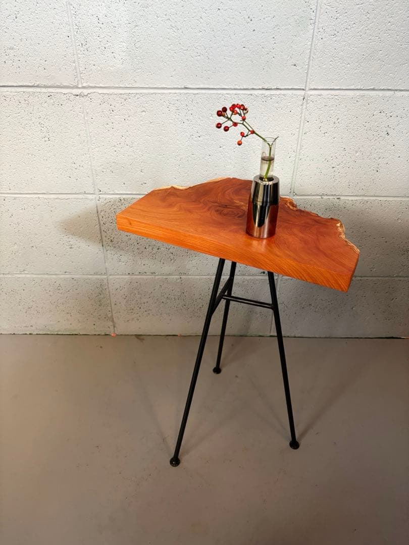 欅材サイドテーブル　コーヒーテーブル　ナイトテーブル　観葉植物置き台