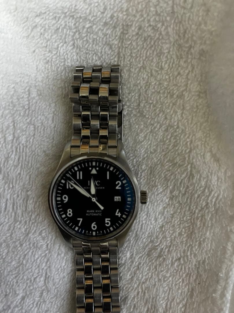 ジ*ク様 IWC 自動巻き 腕時計 黒文字盤 ステンレス　プティプランス