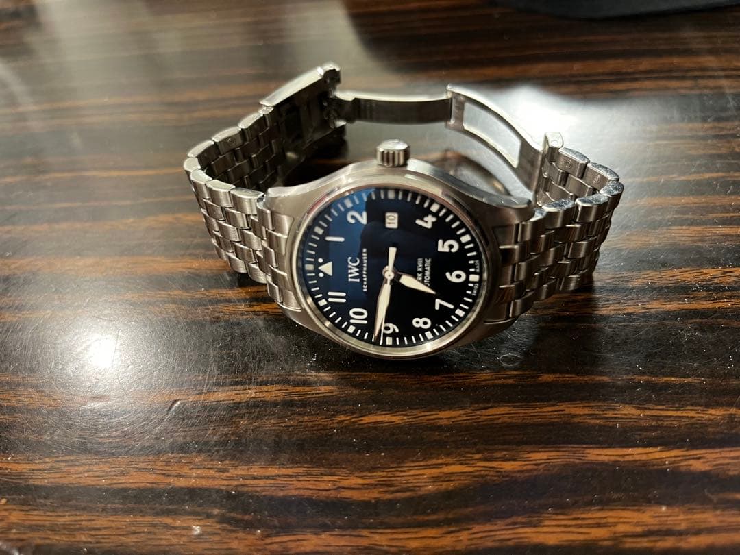 ジ*ク様 IWC 自動巻き 腕時計 黒文字盤 ステンレス　プティプランス