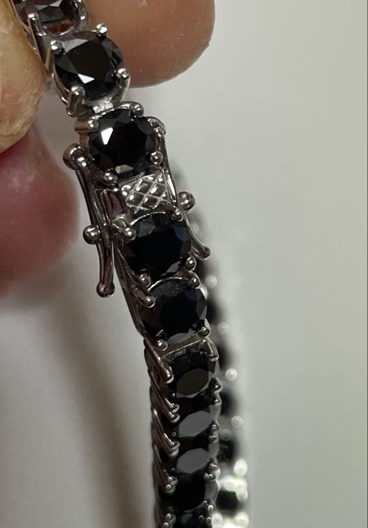 ブラックモアサナイトブレスレット シルバー925