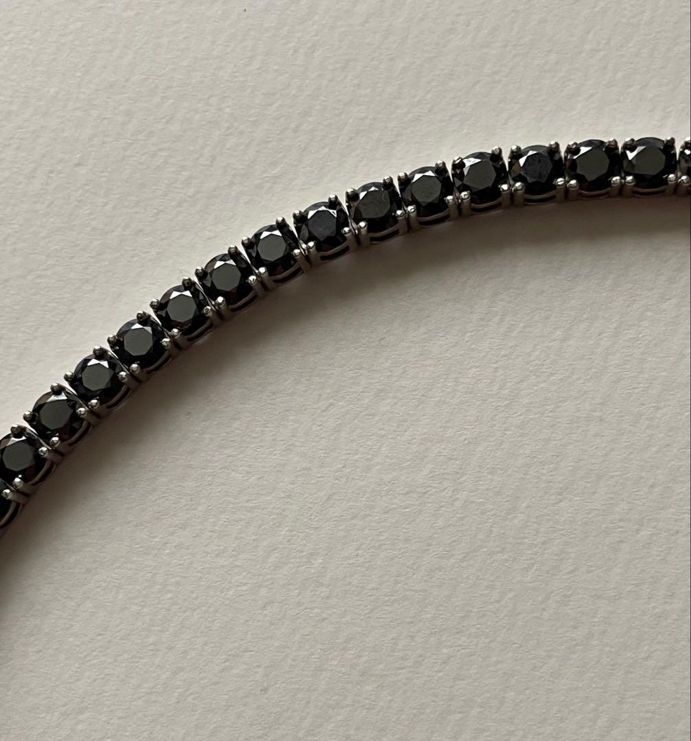 ブラックモアサナイトブレスレット シルバー925