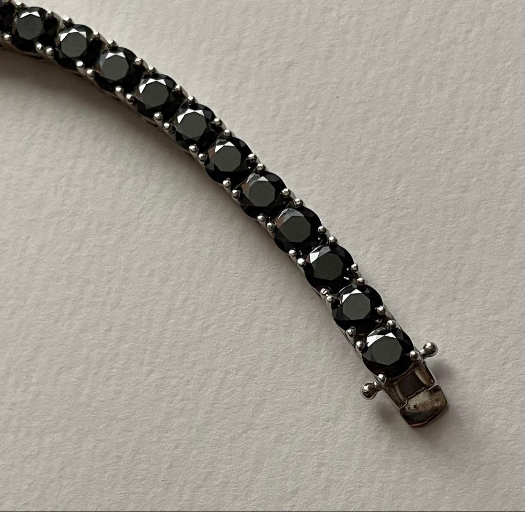 ブラックモアサナイトブレスレット シルバー925
