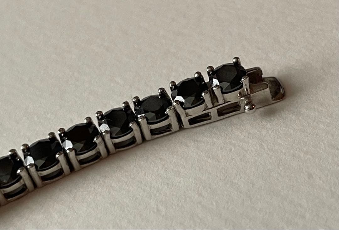 ブラックモアサナイトブレスレット シルバー925