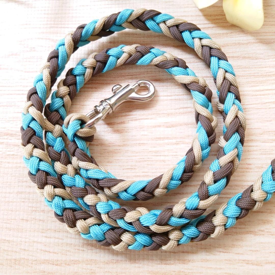 パラコードリード　6本編み　タッセル付き　中型犬　№077