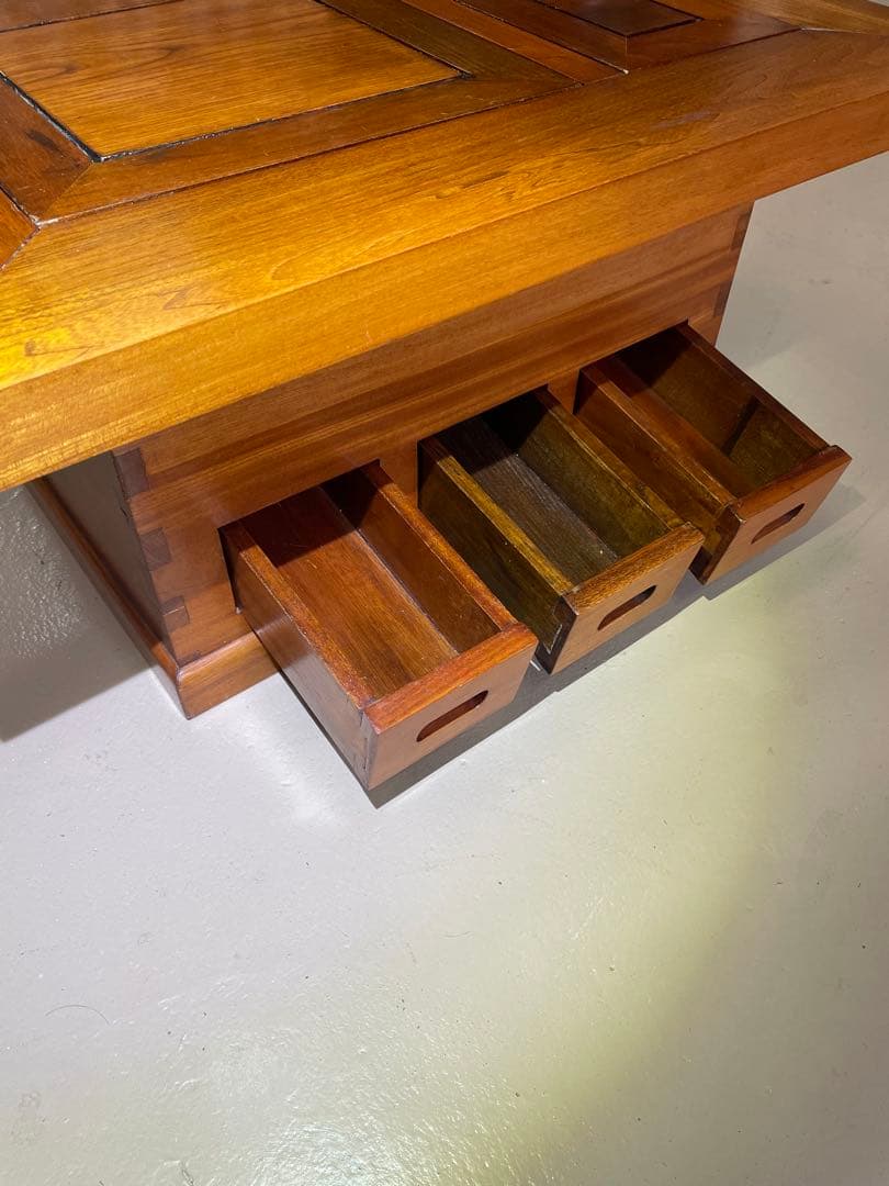 欅、囲炉裏、テーブル，火鉢